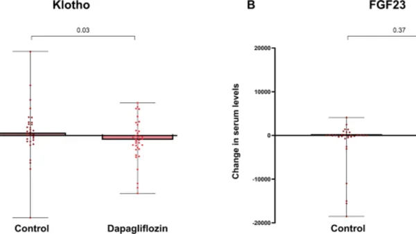 Dapagliflozin verlaagt serum-Klotho bij dialysepatiënten zonder effect op botbiomarkers of fracturen — post-hoc RCT