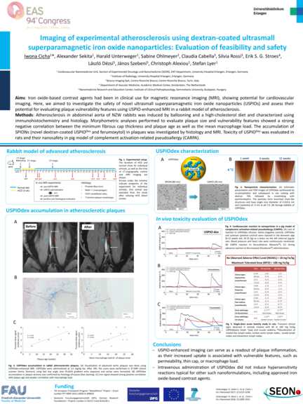 Poster: Imaging of experimental atherosclerosis using dextran-coated ultrasmall superparamagnetic iron oxide nanoparticles: evaluation of feasibility and safety