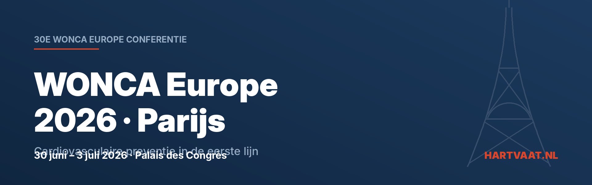 WONCA Europe 2026 — 30 juni – 3 juli 2026, Parijs, Frankrijk